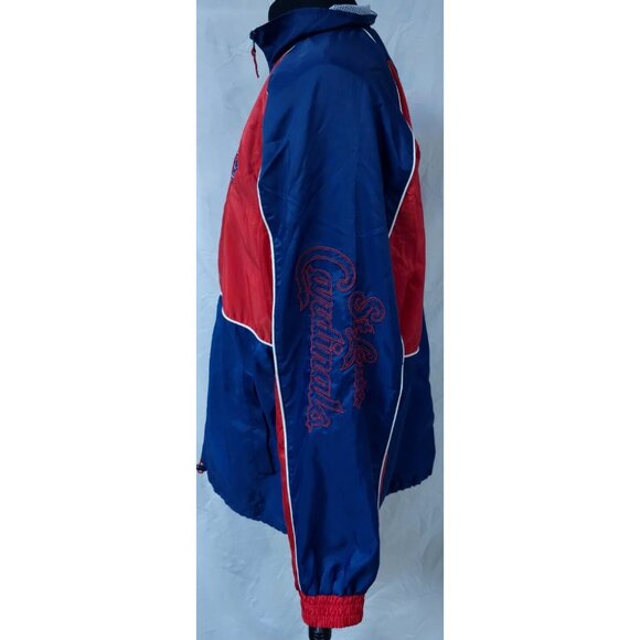 G-III Carl Banks MLB St Louis Cardinals Baseball Large Full Zip Spellout Jacket - Picture 8 of 16